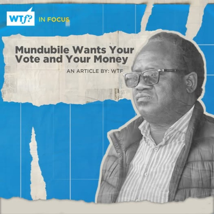 Brian Mundubile Wants Your Vote and Your Money